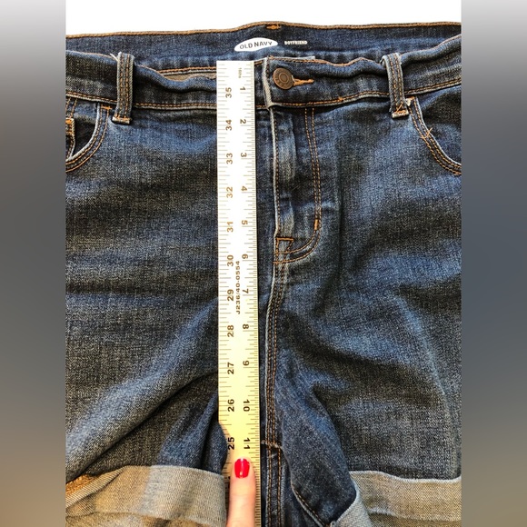 Old Navy Rolled Cuff Denim Boyfriend Short Size 16 - Picture 5 of 6